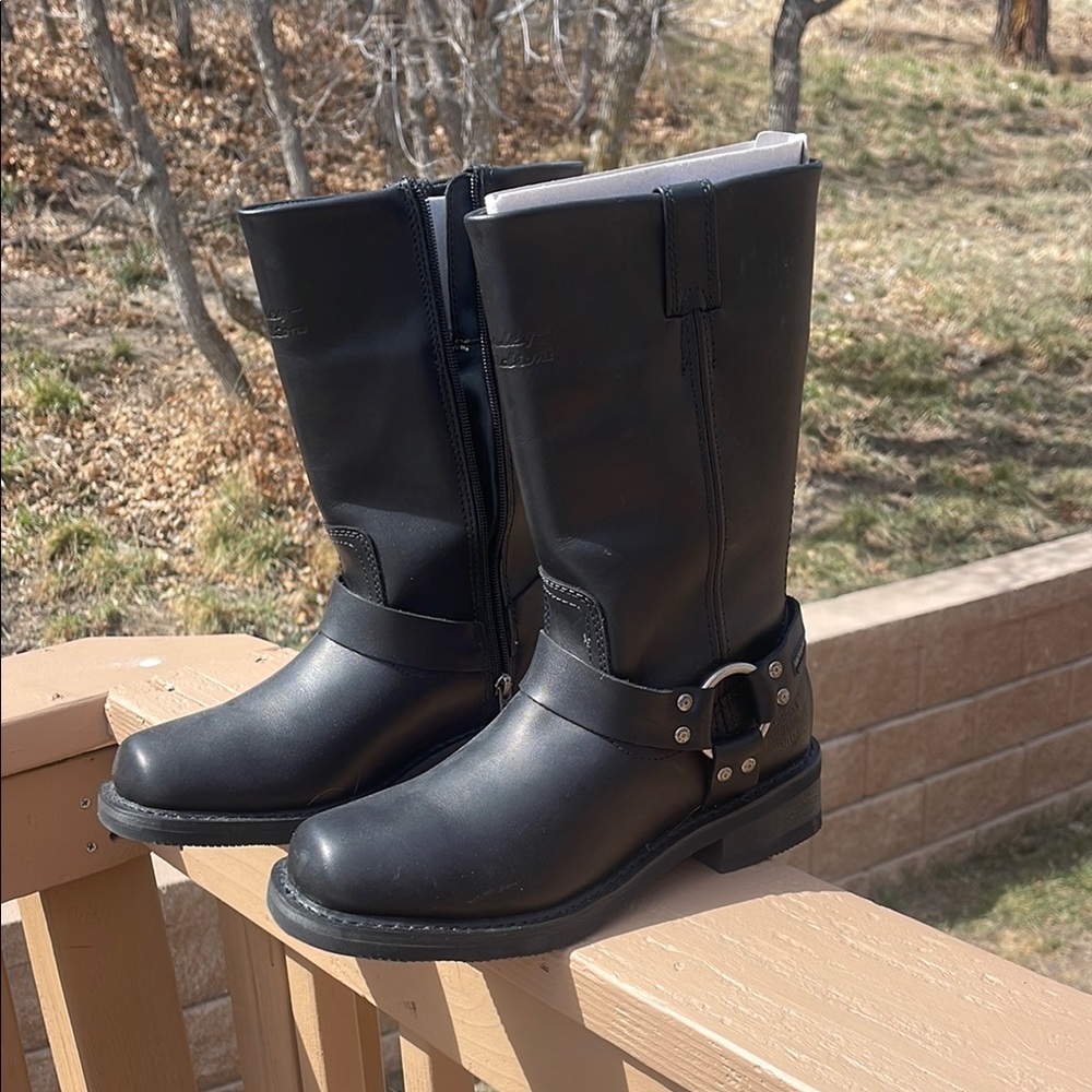 Harley-Davidson Black Combat & Moto Boots